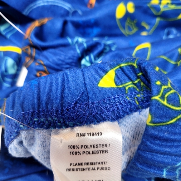 New! Boys' Pokemon Pikachu Coat Pajama Set - Blue - Picture 7 of 9